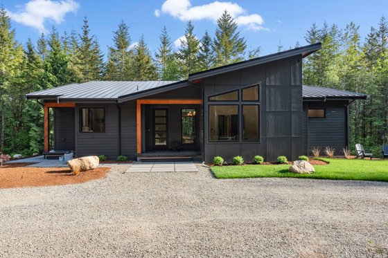 Exterior - Front Elevation 3 for Contemporary House Plan #1070-215 - 3 bed, 3 bath