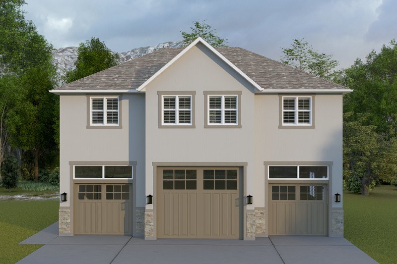 Barndominium Style House Plan - 1 Beds 1 Baths 1596 Sq/Ft Plan #1060-411 Exterior