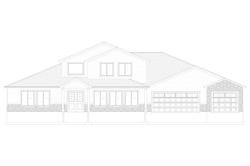 House Design - Exterior - Front Elevation 5 for Farmhouse House Plan #1060-347 - 4 bed, 4.5 bath