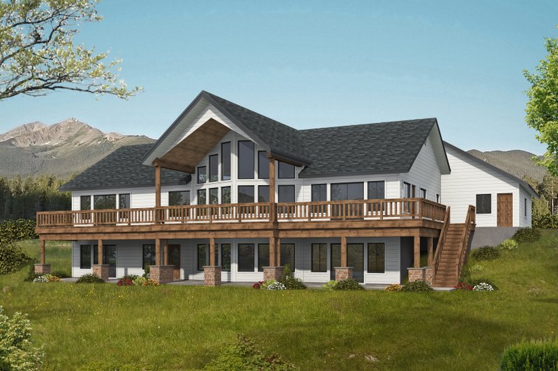 House Plan Design - Modern Exterior - Front Elevation Plan #117-438