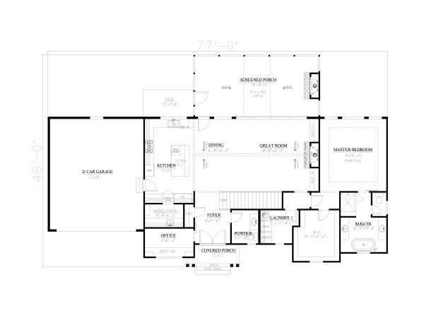 House Blueprint - Cottage Floor Plan - Main Floor Plan #437-134