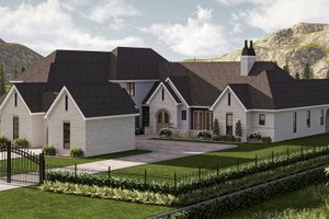 Modern Exterior - Front Elevation Plan #455-393