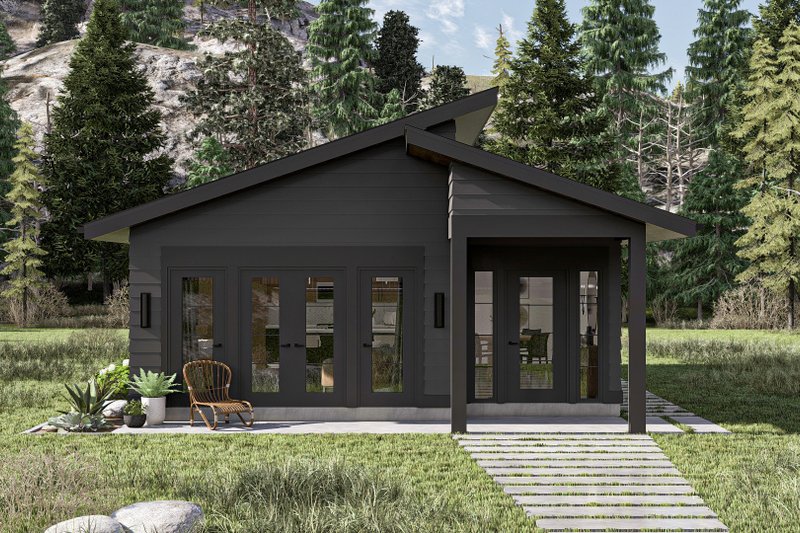 Home Plan - Modern Exterior - Front Elevation Plan #455-441