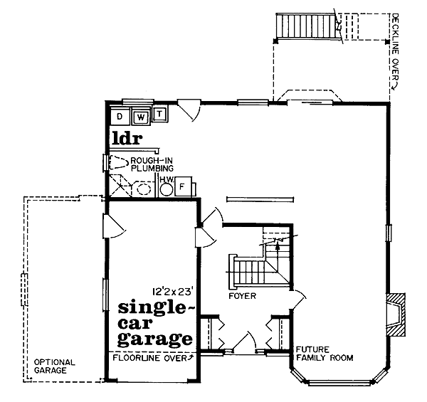 Traditional Floor Plan - Main Floor Plan #47-145