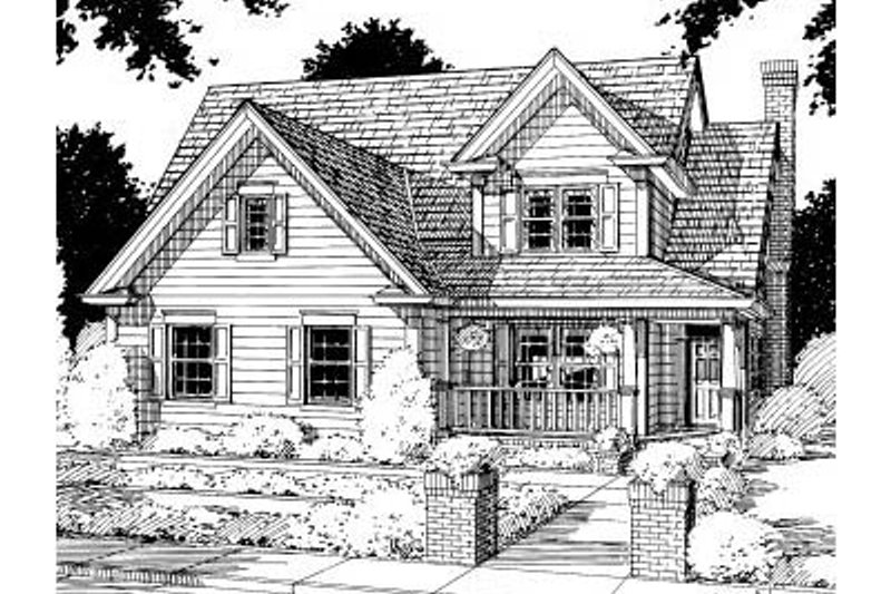 Dream House Plan - Traditional Exterior - Front Elevation Plan #20-187
