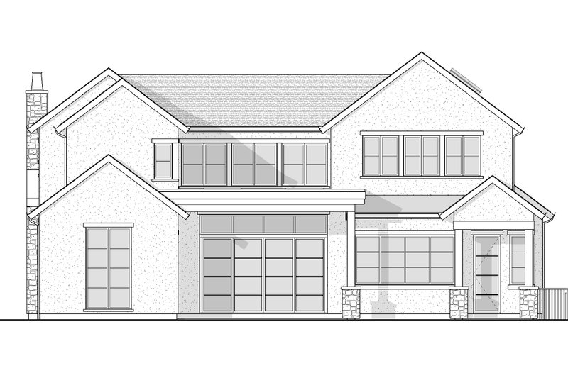 House Blueprint - Exterior - Rear Elevation 2 for Farmhouse House Plan #1114-15 - 5 bed, 5.5 bath