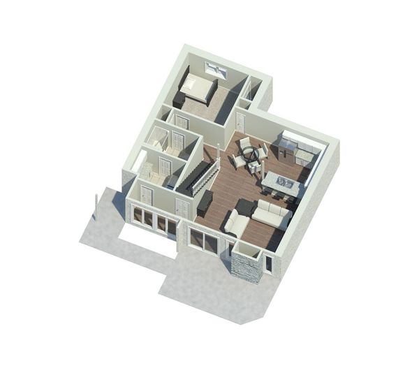 Contemporary Floor Plan - Main Floor Plan #57-626