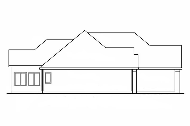 Home Plan - Left Side Elevation