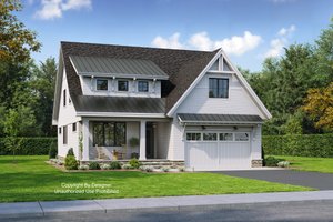 Farmhouse Exterior - Front Elevation Plan #51-1165