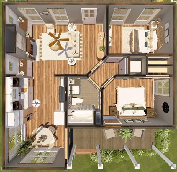Dream House Plan - Traditional Floor Plan - Other Floor Plan #44-223