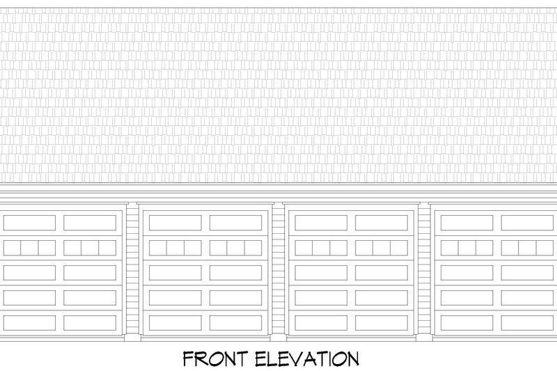House Design - Exterior - Front Elevation 3 for Colonial House Plan #932-1148, 0 bath