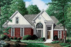 Architectural House Design - Traditional Exterior - Front Elevation Plan #34-107