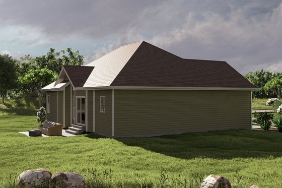 Exterior - Other Elevation for Traditional House Plan #455-82 - 3 bed, 2 bath