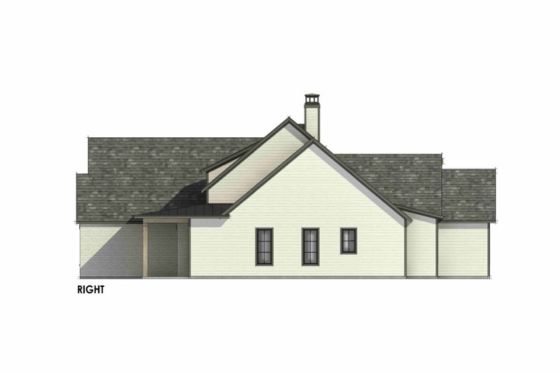 Architectural House Design - Exterior - Other Elevation for Farmhouse House Plan #1096-147 - 4 bed, 3.5 bath