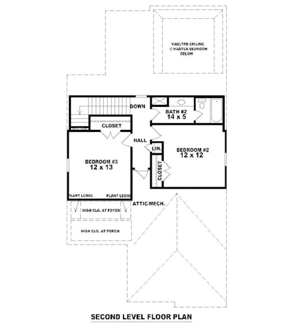 European Floor Plan - Upper Floor Plan #81-13777