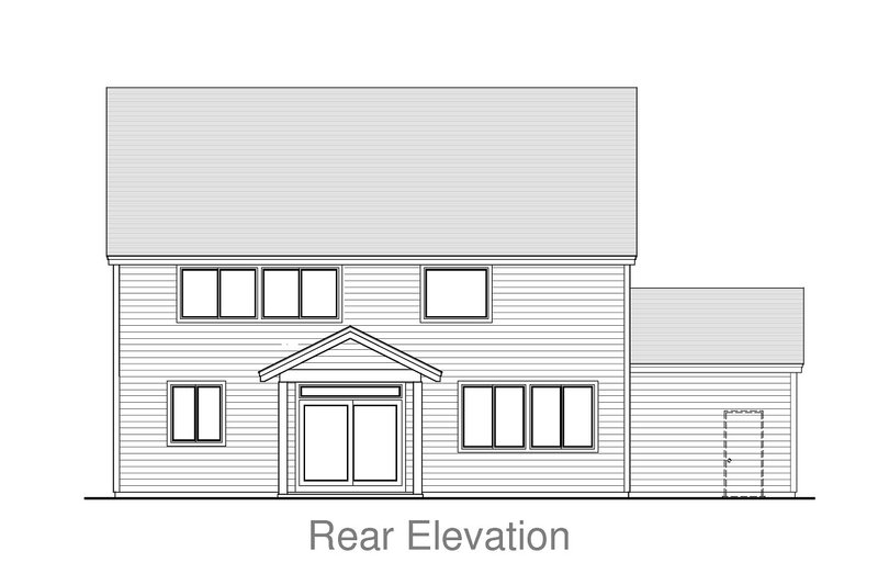 Home Plan - Exterior - Rear Elevation for Craftsman House Plan #53-583 - 4 bed, 2.5 bath