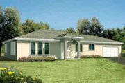 European Style House Plan - 3 Beds 2 Baths 1879 Sq/Ft Plan #1-1366 