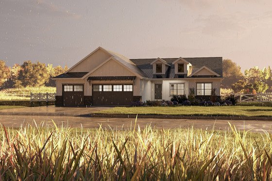 Exterior - Other Elevation 2 for Farmhouse House Plan #455-222 - 3 bed, 2.5 bath