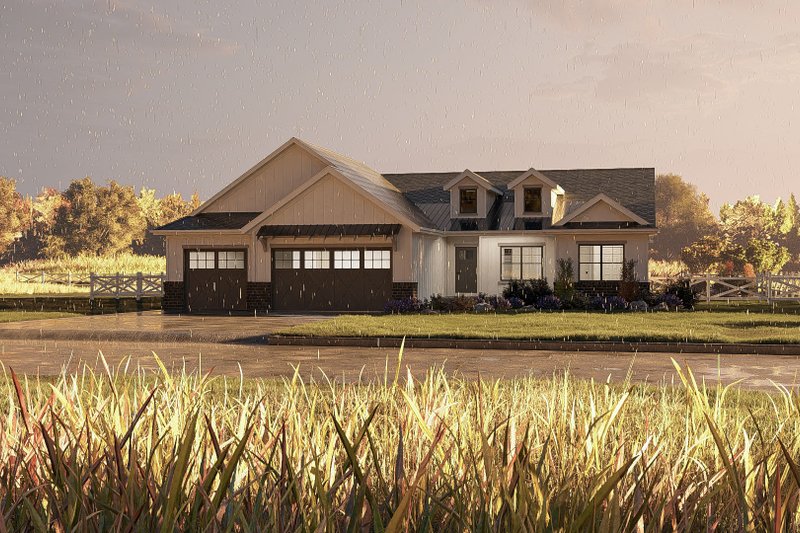 Home Plan - Exterior - Other Elevation 2 for Farmhouse House Plan #455-222 - 3 bed, 2.5 bath