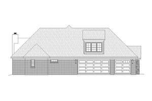 Exterior - Other Elevation for European House Plan #932-22 - 3 bed, 2.5 bath