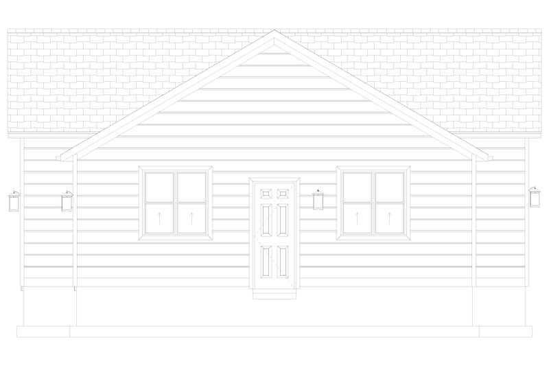 House Blueprint - Exterior - Other Elevation 2 for Farmhouse House Plan #1060-162, 0 bath
