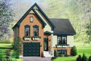 European Exterior - Front Elevation Plan #25-309