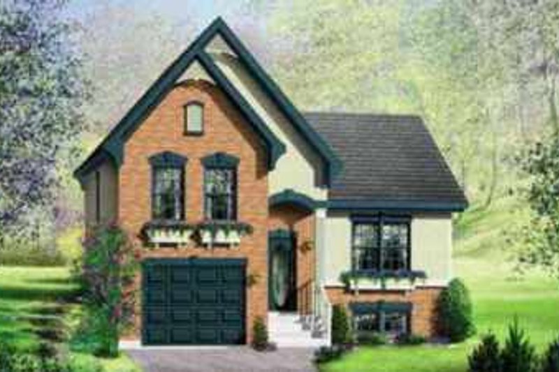 House Plan Design - European Exterior - Front Elevation Plan #25-309