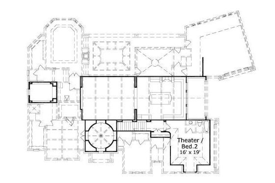 Floor Plan - Upper Floor for European House Plan #411-493 - 3 bed, 2.5 bath