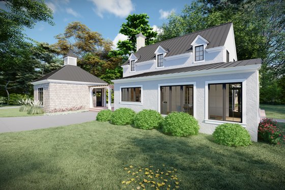 Exterior - Front Elevation 3 for Cottage House Plan #1094-19 - 4 bed, 3.5 bath