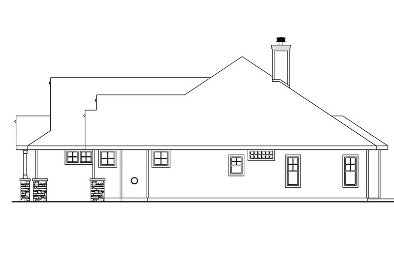 Home Plan - Exterior - Other Elevation 1 for Craftsman House Plan #124-552 - 3 bed, 2.5 bath