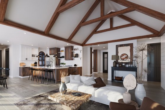 Interior - Family Room 2 for Farmhouse House Plan #23-2750 - 3 bed, 2.5 bath