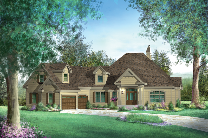 Dream House Plan - Traditional Exterior - Front Elevation Plan #25-4756