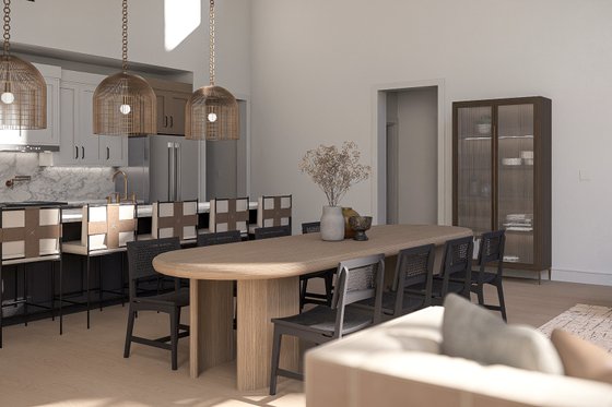 Interior - Dining Room for Barndominium House Plan #455-723 - 5 bed, 4 bath