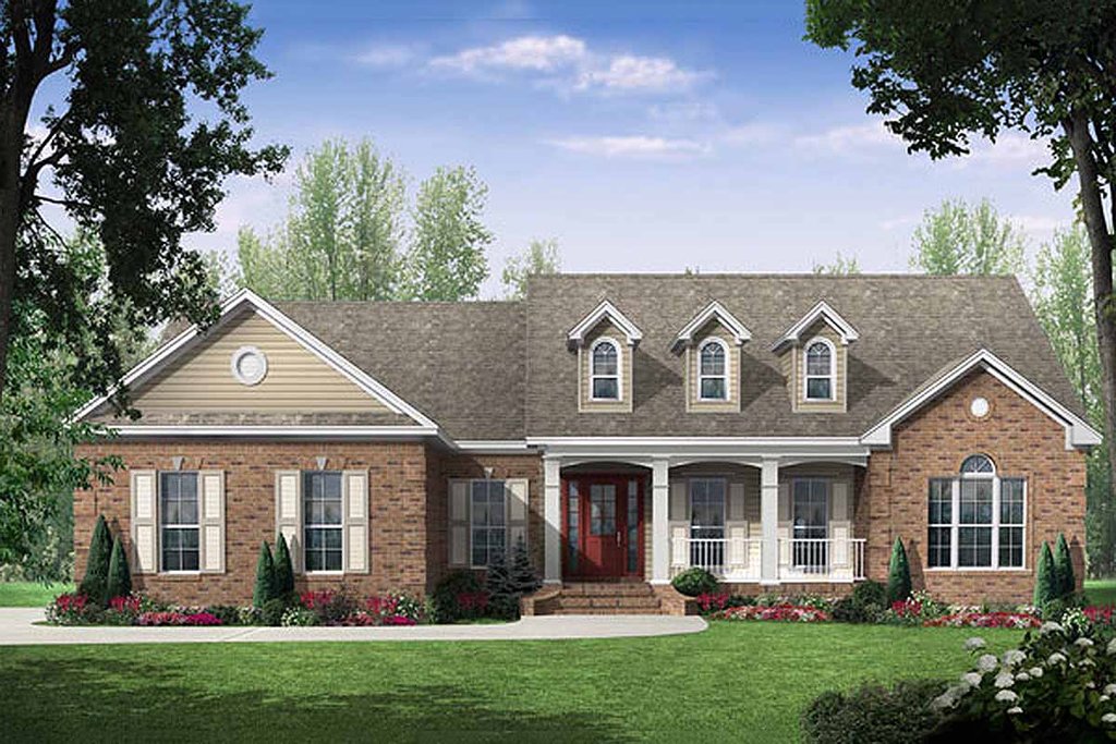 Country Style House Plan 3 Beds 25 Baths 2000 Sqft Plan 21 197