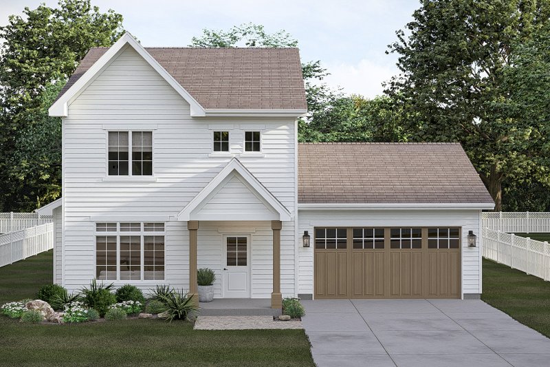 Dream House Plan - Exterior - Front Elevation 3 for Traditional House Plan #455-782 - 3 bed, 2.5 bath