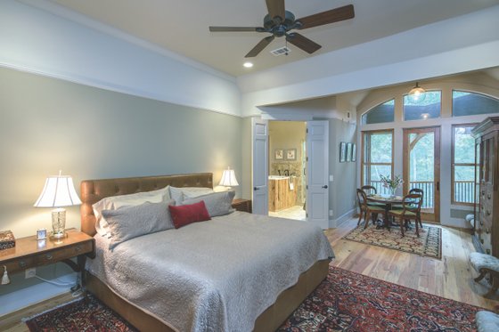 Interior - Master Bedroom for Ranch House Plan #54-517 - 3 bed, 3 bath