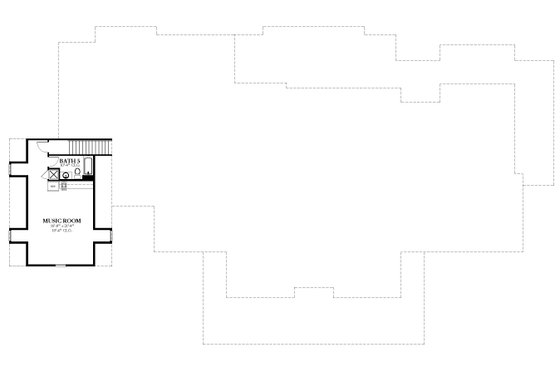 Floor Plan - Upper Floor for Colonial House Plan #1058-222 - 4 bed, 5.5 bath