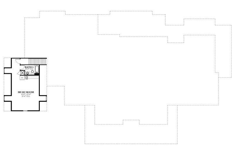 House Blueprint - Floor Plan - Upper Floor for Colonial House Plan #1058-222 - 4 bed, 5.5 bath