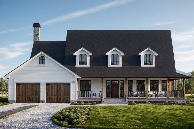 Home Plan - Exterior - Front Elevation 3 for Traditional House Plan #124-138 - 3 bed, 2.5 bath