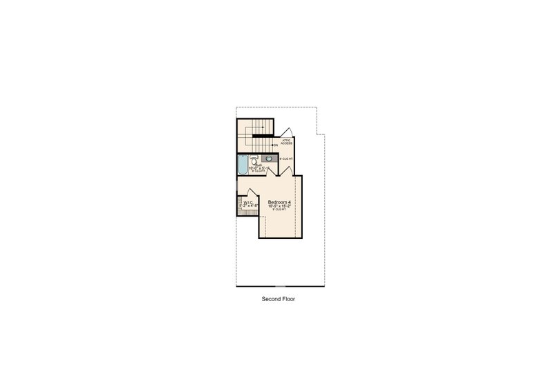 Dream House Plan - Floor Plan - Upper Floor for Traditional House Plan #1081-14 - 4 bed, 3 bath