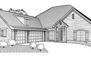 Traditional Exterior - Front Elevation Plan #65-422