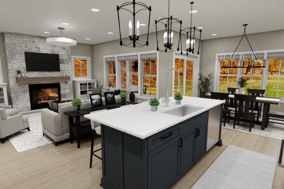 Interior - Kitchen for Craftsman House Plan #51-1406 - 3 bed, 2.5 bath