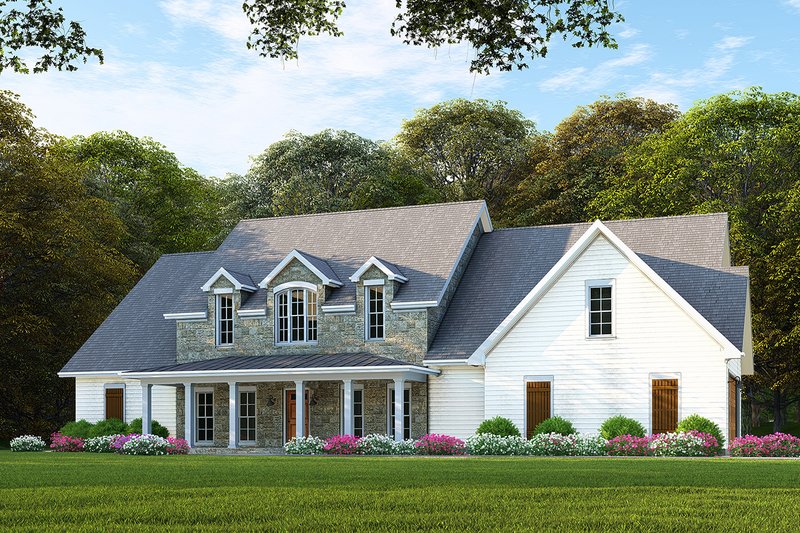 Home Plan - Exterior - Front Elevation 3 for Farmhouse House Plan #923-102 - 6 bed, 4 bath