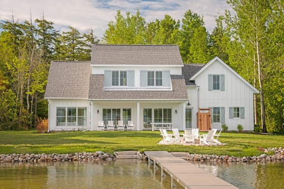 Dream House Plan - Exterior - Rear Elevation for Farmhouse House Plan #901-132 - 3 bed, 2.5 bath