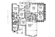 European Style House Plan - 4 Beds 3 Baths 2740 Sq/Ft Plan #310-274 