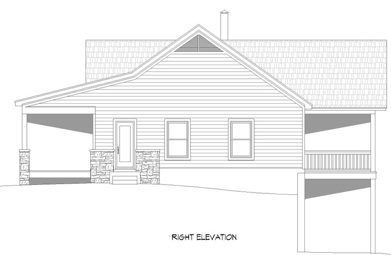 Dream House Plan - Exterior - Other Elevation 1 for Country House Plan #932-758 - 4 bed, 3 bath