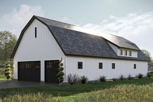 Exterior - Other Elevation 6 for Barndominium House Plan #455-508 - 2 bed, 2.5 bath