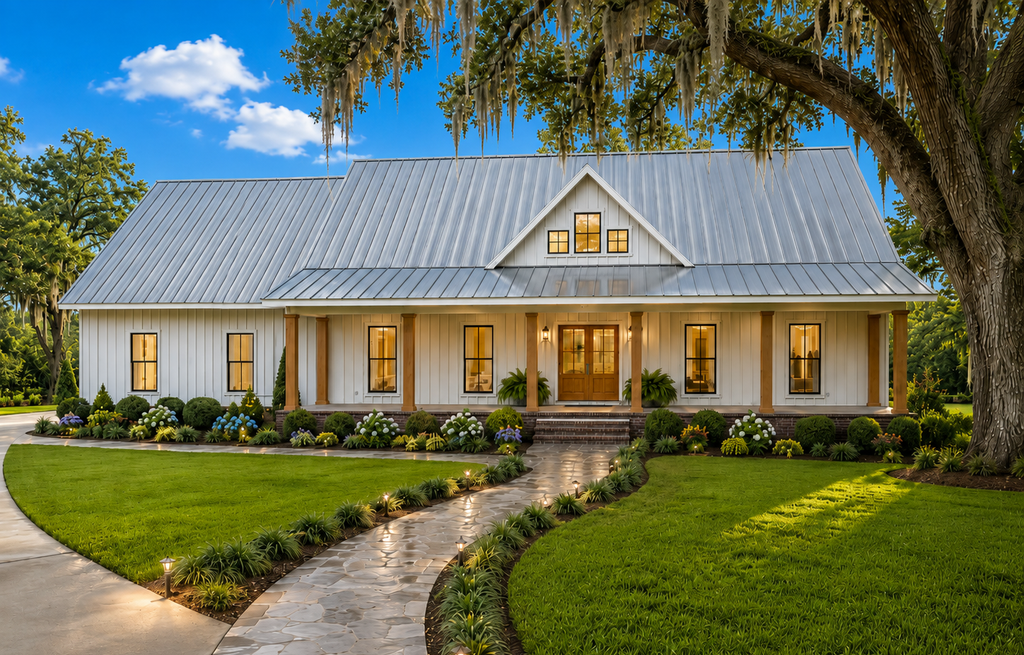 Exterior - Front Elevation 2 for Farmhouse House Plan #44-319 - 4 bed, 3.5 bath