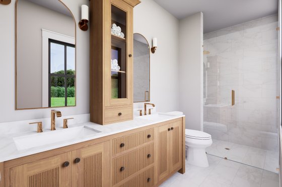 Interior - Master Bathroom for Barndominium House Plan #430-394 - 2 bed, 2 bath