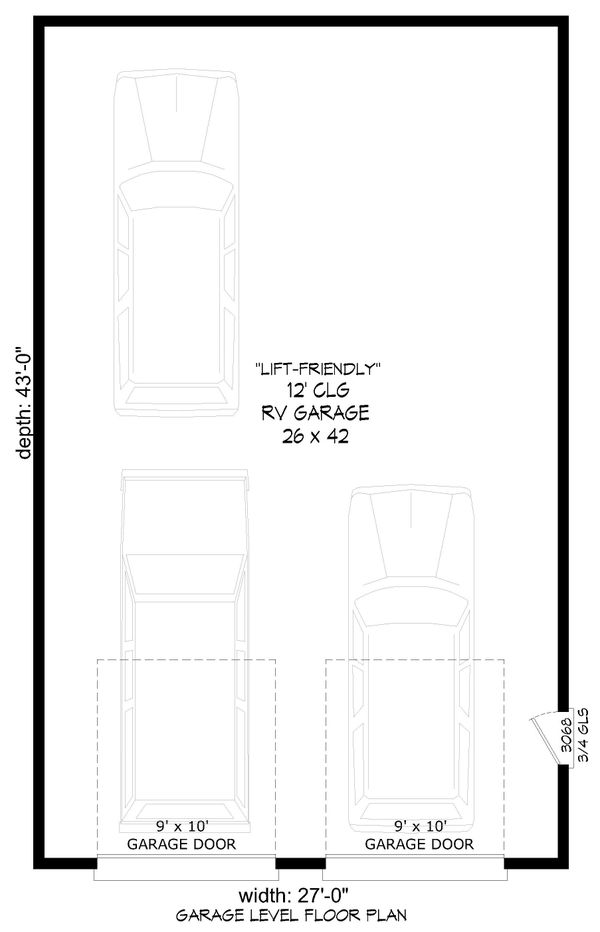 Country Floor Plan - Main Floor Plan #932-368